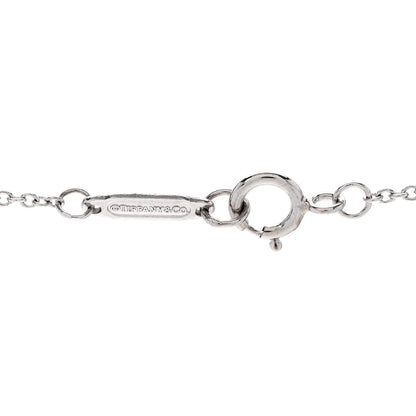 Tiffany 18K White Gold Diamond Bow Pave Pendant Necklace 4 of 6