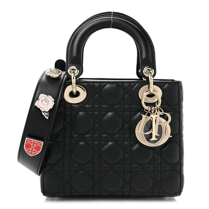 Christian Dior Lambskin Cannage Small Lucky Badges My Lady Dior Black 1 of 13