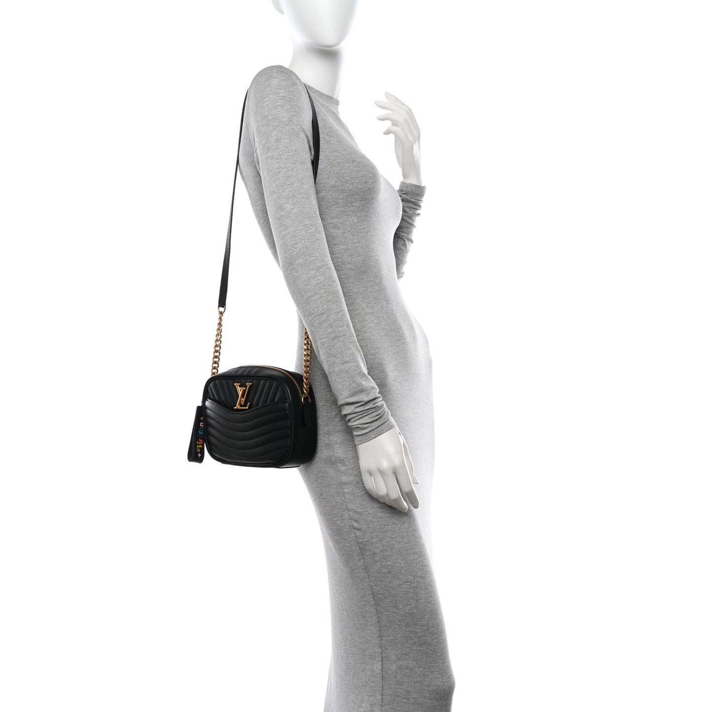 Calfskin New Wave Camera Bag Black