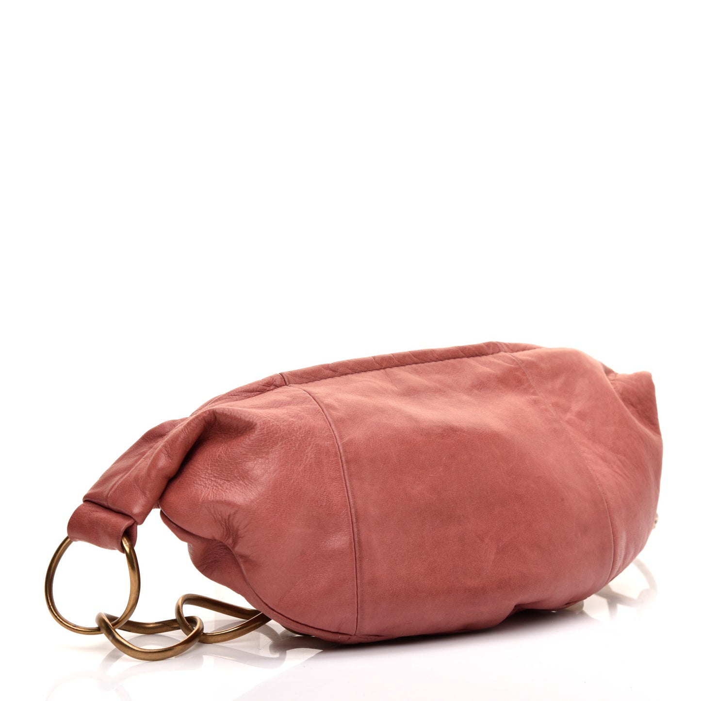 Lambskin Small Chain Hobo Pink