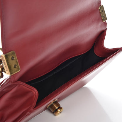 Chanel Glazed Calfskin Small Boy Flap Red 5 of 8