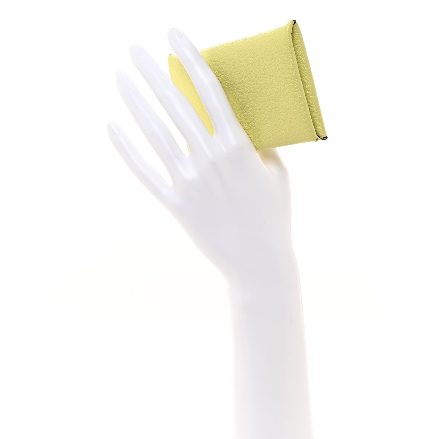Chevre Mysore Verso Calvi Card Case Jaune Bourgeon Nata