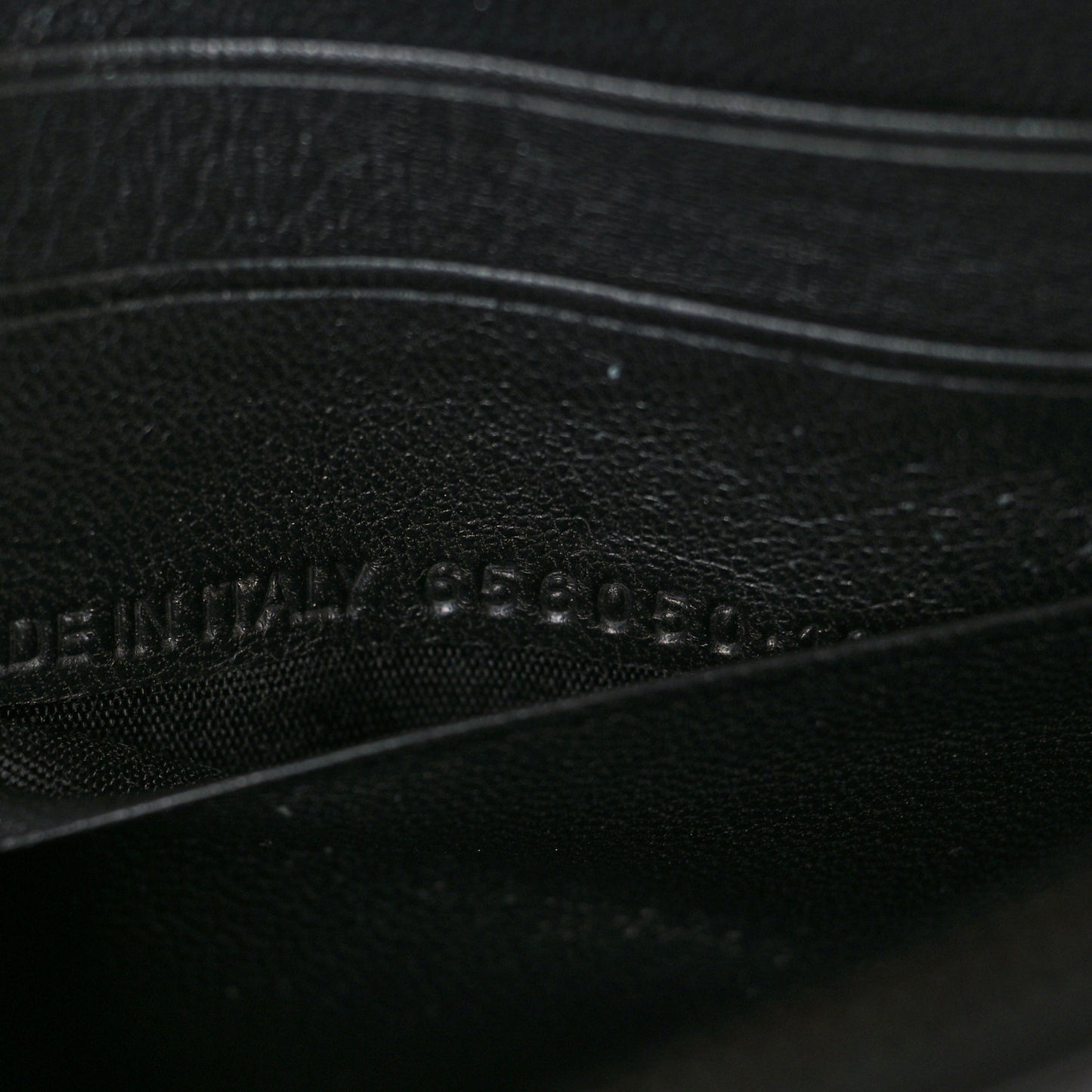 Nappa BB Monogram Embossed Hourglass Chain Bag Black