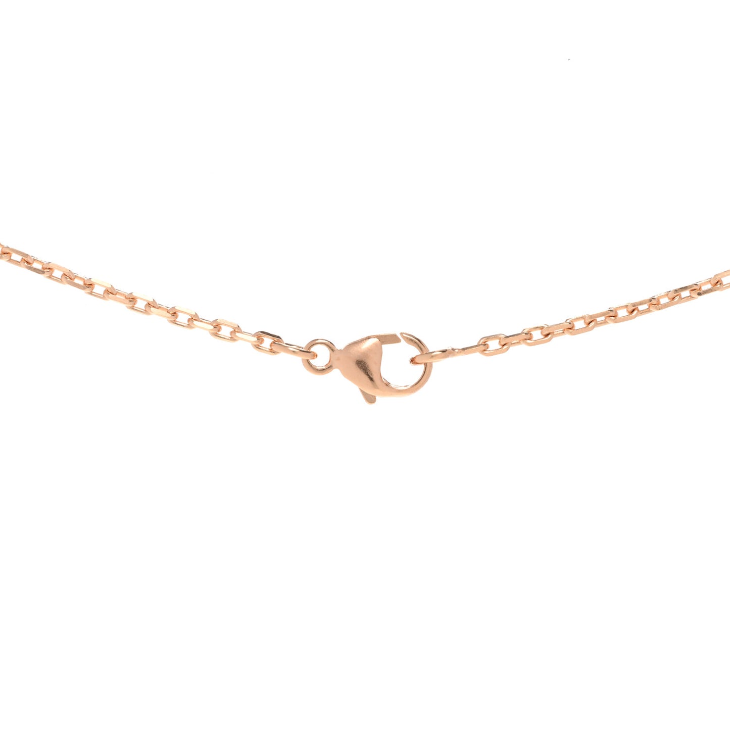 Lacquered Gold Mini Pop H Pendant Necklace Rose Dragee