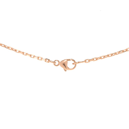 Hermes Lacquered Gold Mini Pop H Pendant Necklace Rose Dragee 4 of 7