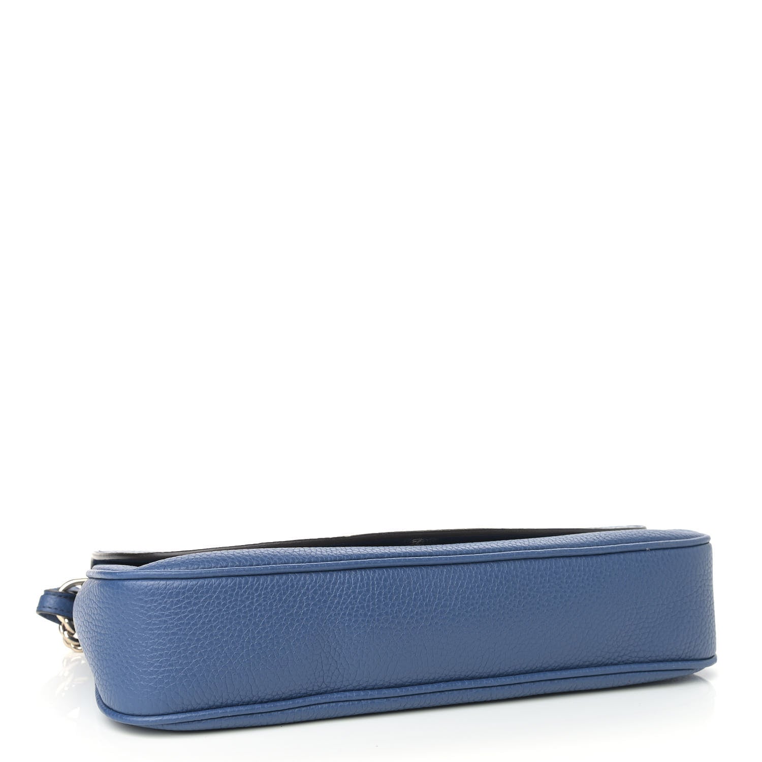 Gucci Pebbled Calfskin Medium Soho Flap Crossbody Caspian 4 of 9