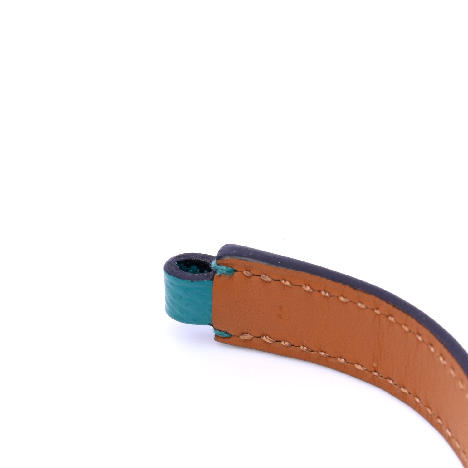Hermes Epsom Rivale Double Tour Bracelet S Bleu Paon 6 of 6