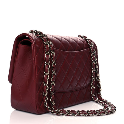 Chanel Lambskin Quilted Jumbo Double Flap Burgundy 3 of 13