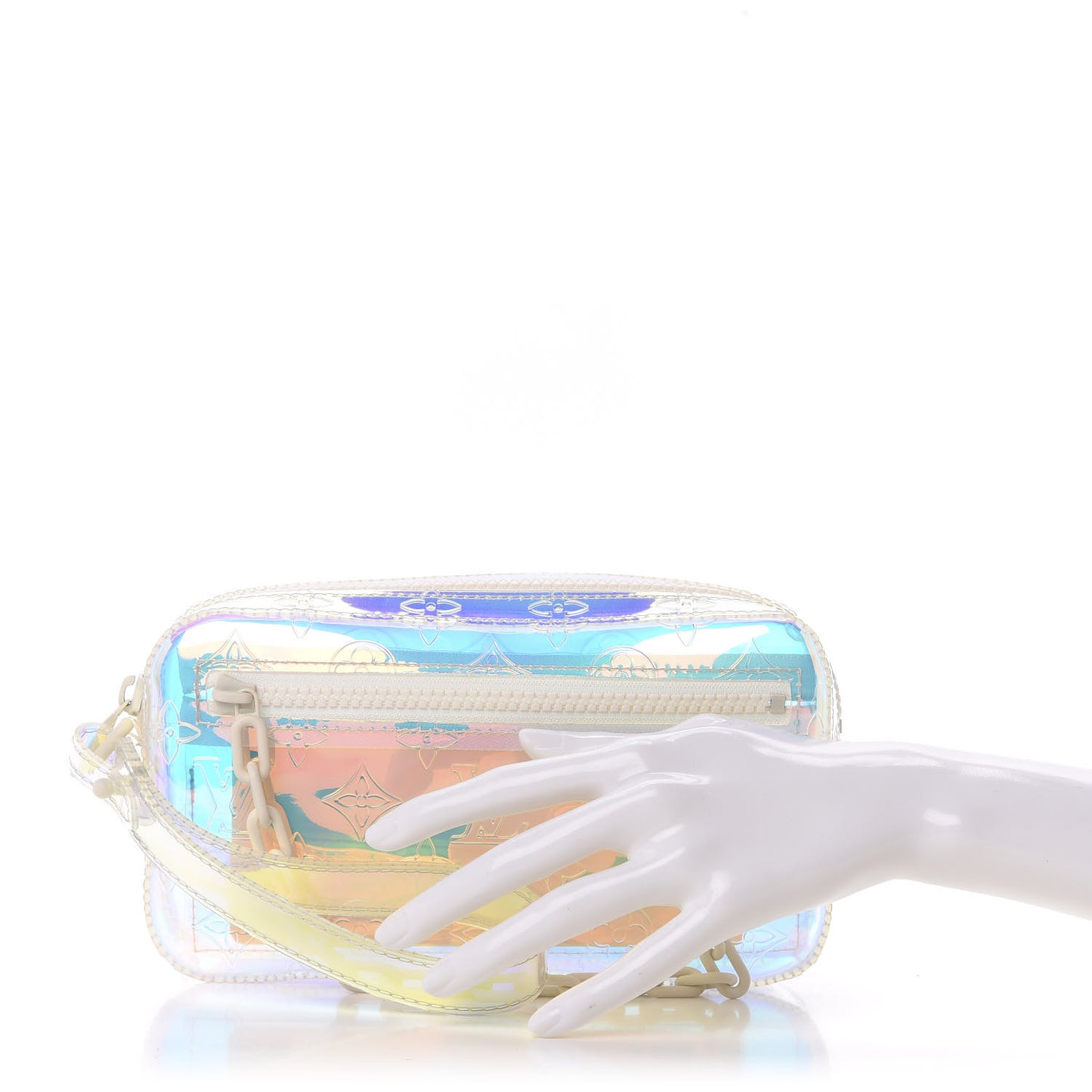PVC Monogram Pochette Volga Iridescent Prism