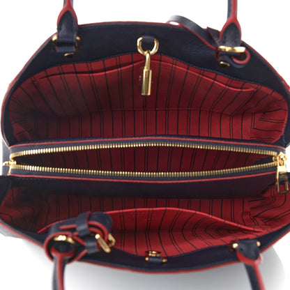Louis Vuitton Empreinte Montaigne MM Marine Rouge 5 of 10