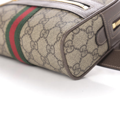 Gucci GG Supreme Monogram Web Small Ophidia Belt Bag 85 34 Dark Brown 9 of 10