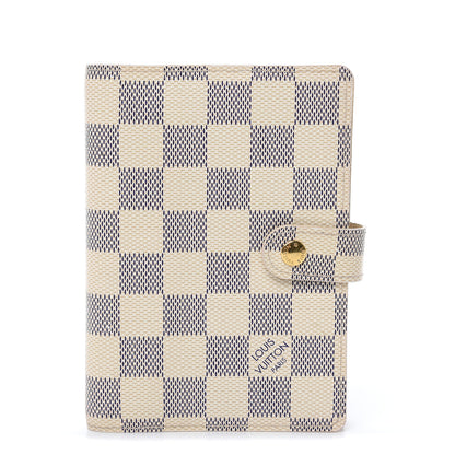 Louis Vuitton Damier Azur Small Ring Agenda Cover 1 of 9