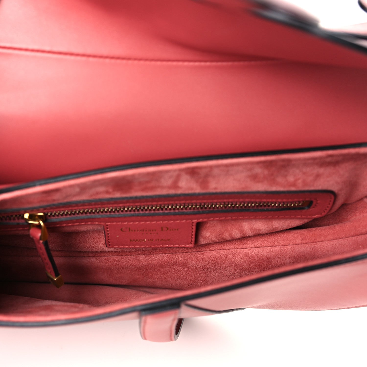 Christian Dior Calfskin Saddle Bag Pink 5 of 9