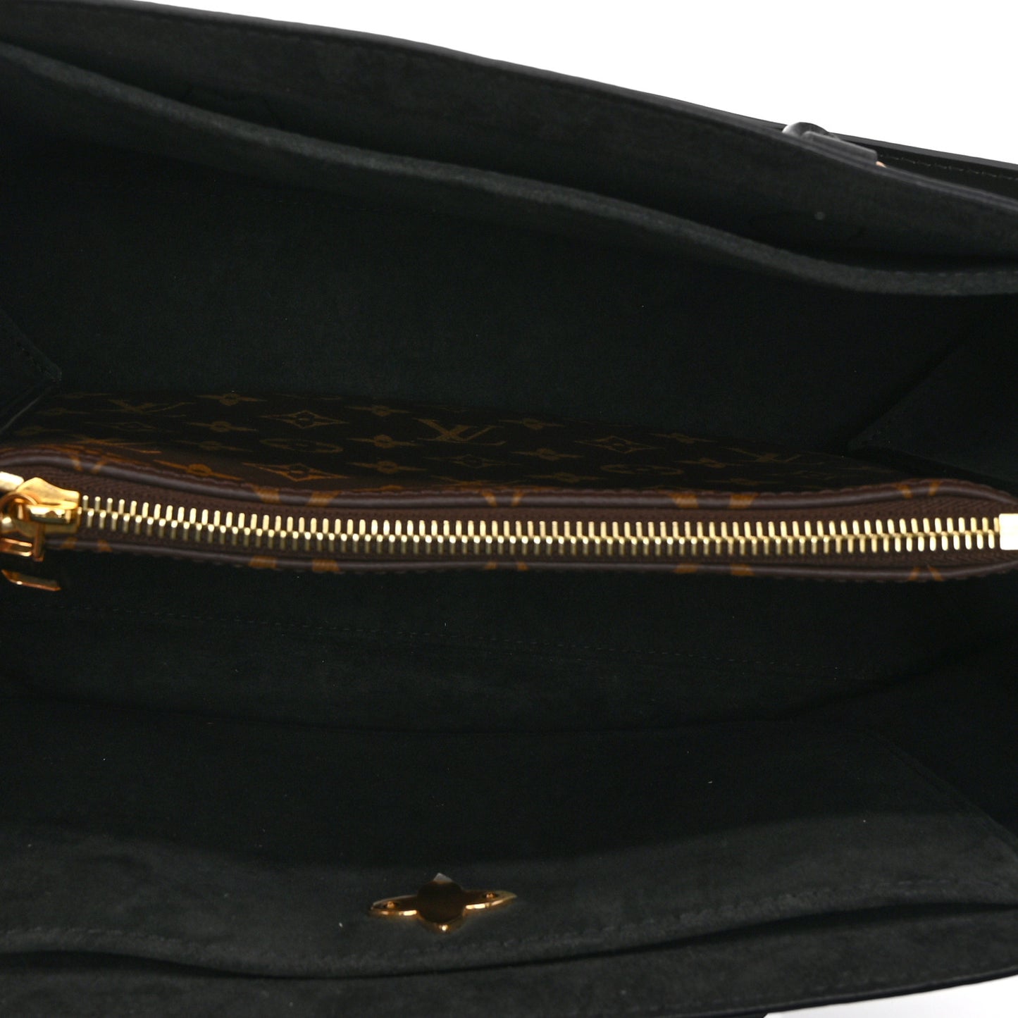 Monogram Flower Tote Black