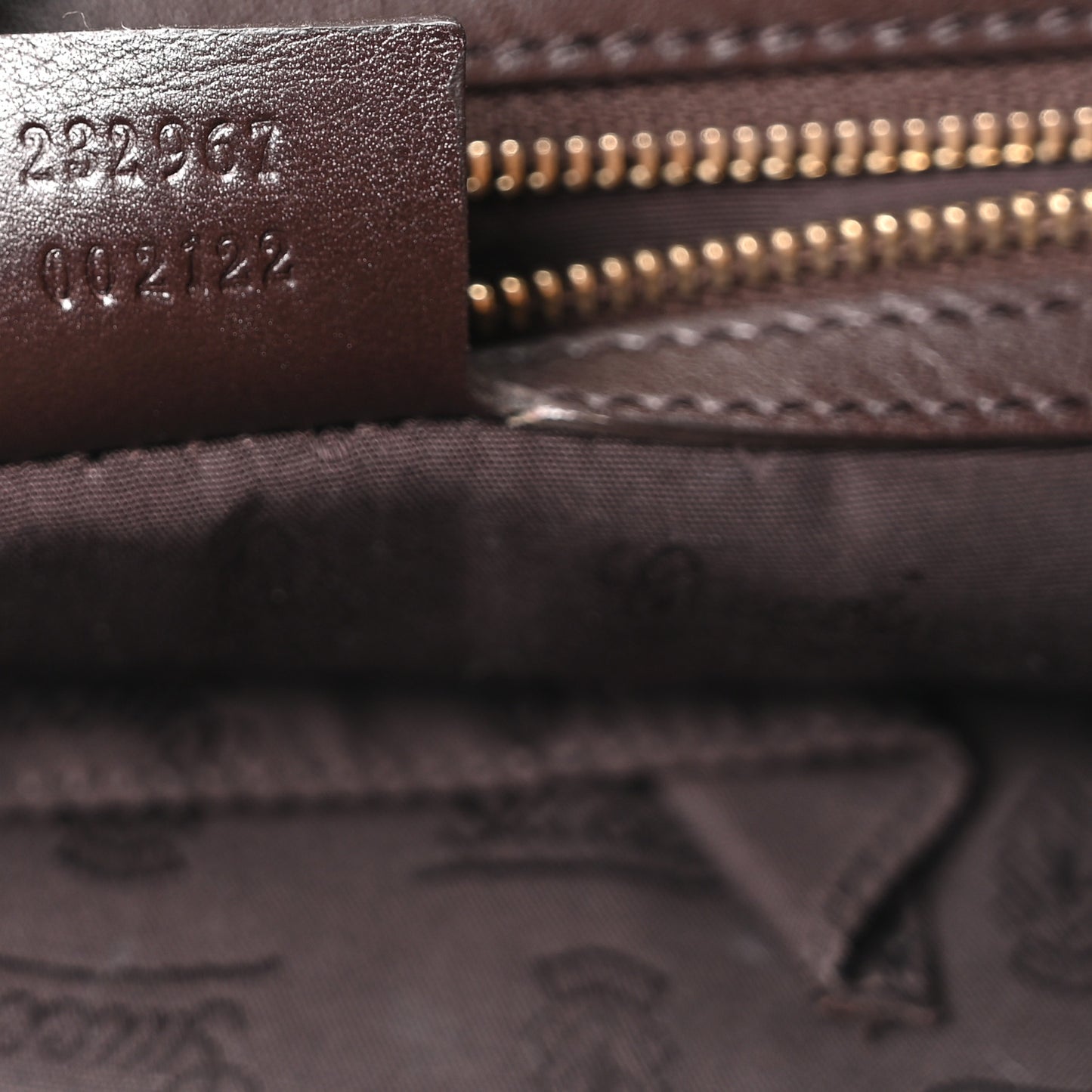 Guccissima Horsebit Tassel Messenger Bag  Dark Brown
