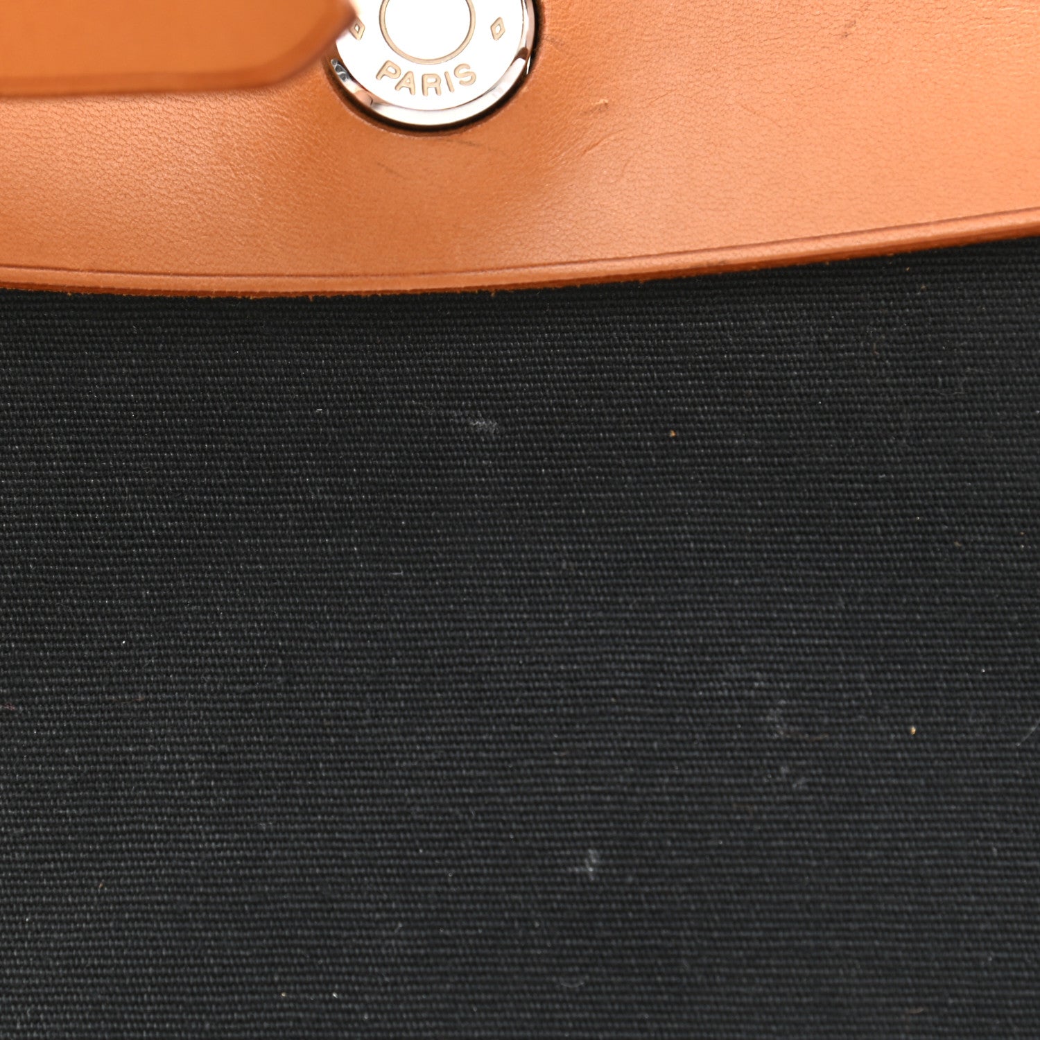 Hermes Toile Vache Calfskin Herbag Clutch Natural Black 16 of 25