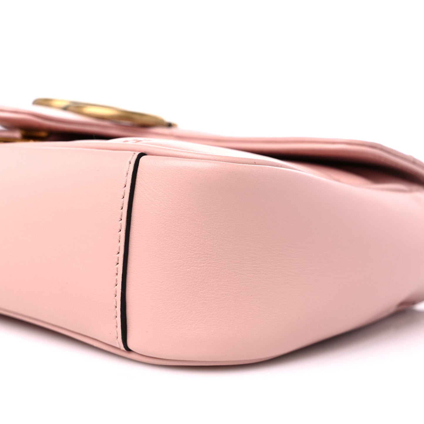 Calfskin Matelasse Mini GG Marmont Shoulder Bag Perfect Pink
