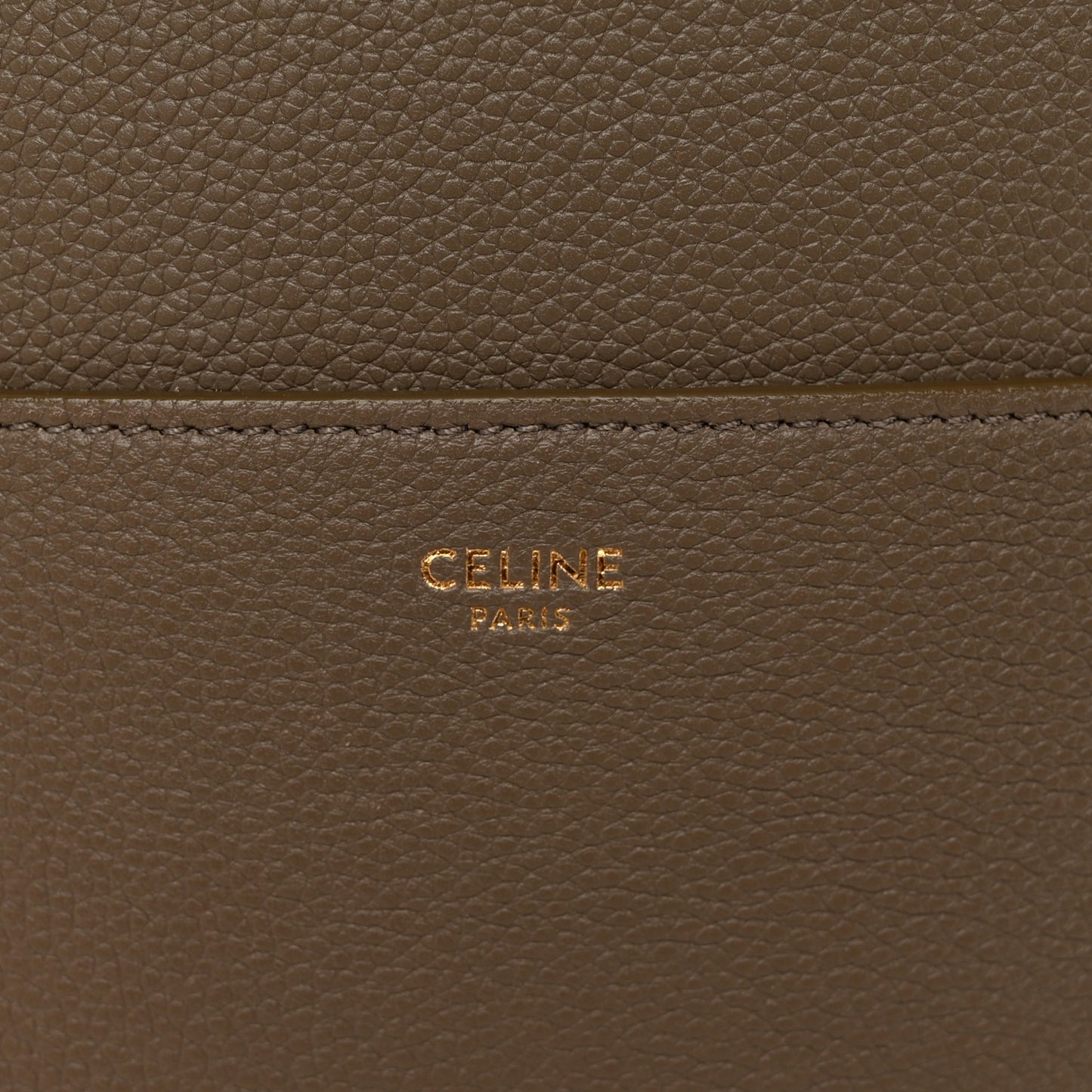 Soft Grained Calfskin Sangle Bucket Bag Taupe