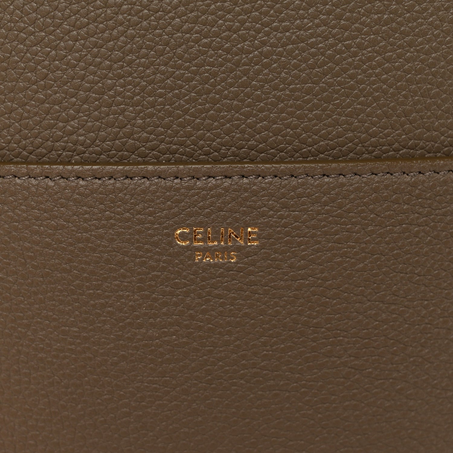 Celine Soft Grained Calfskin Sangle Bucket Bag Taupe 6 of 12