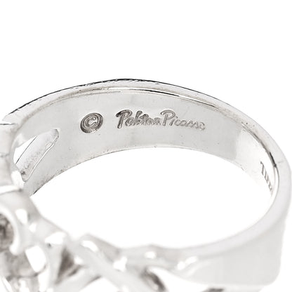 Tiffany Sterling Silver Paloma Picasso Loving Heart Band Ring 50 5.5 5 of 5