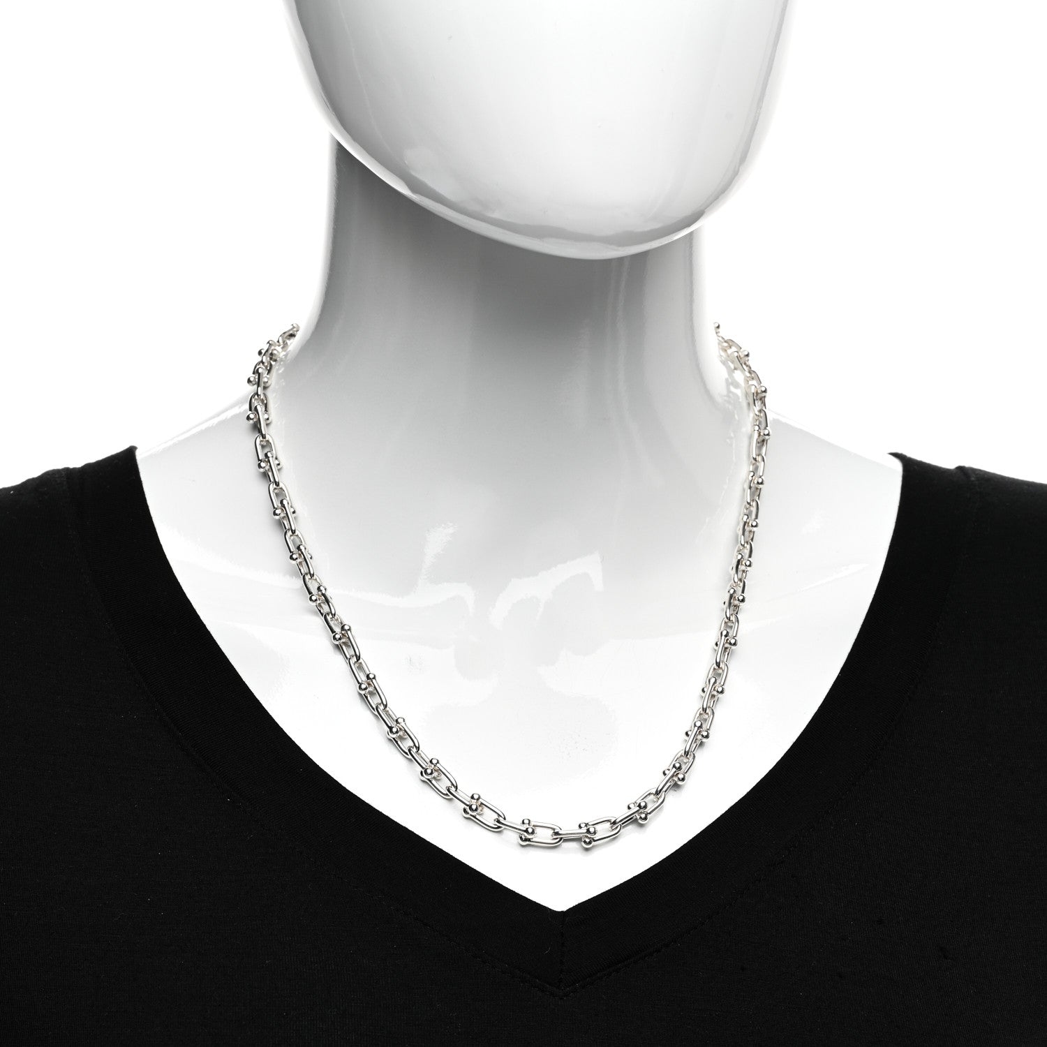 Tiffany Sterling Silver Small HardWear Link Necklace 2 of 4
