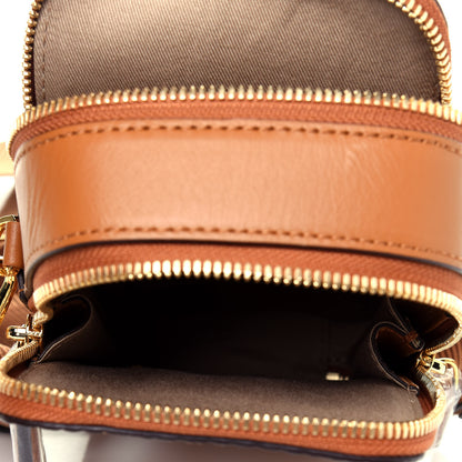 MCM Visetos Crossbody Camera Bag Cognac 7 of 17