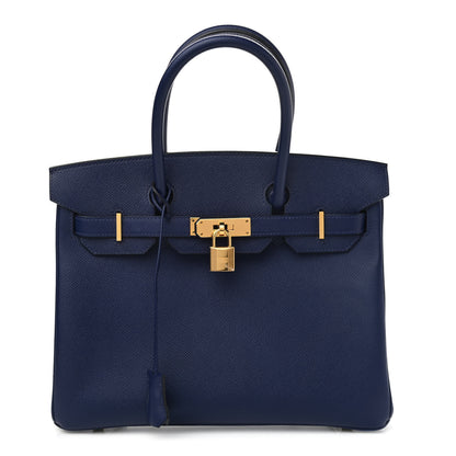 Hermes Epsom Birkin 30 Bleu Saphir 1 of 11