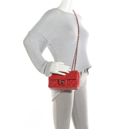 Chanel Caviar Quilted Mini Rectangular Flap Red 2 of 8