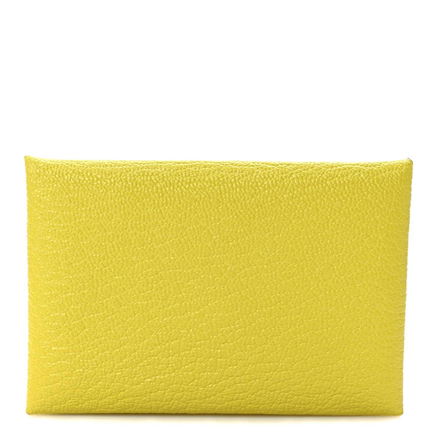 Hermes Chevre Mysore Calvi Card Case Lime 1 of 8