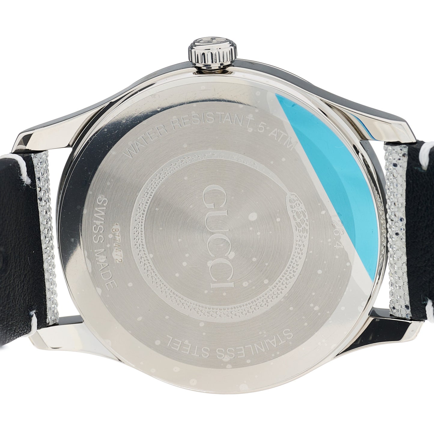 Stainless Steel Calfskin 38mm G-Timeless GG Hologram Quartz Watch