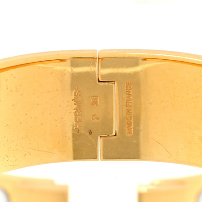 Hermes Enamel Wide Clic Clac H Bracelet PM White 4 of 4
