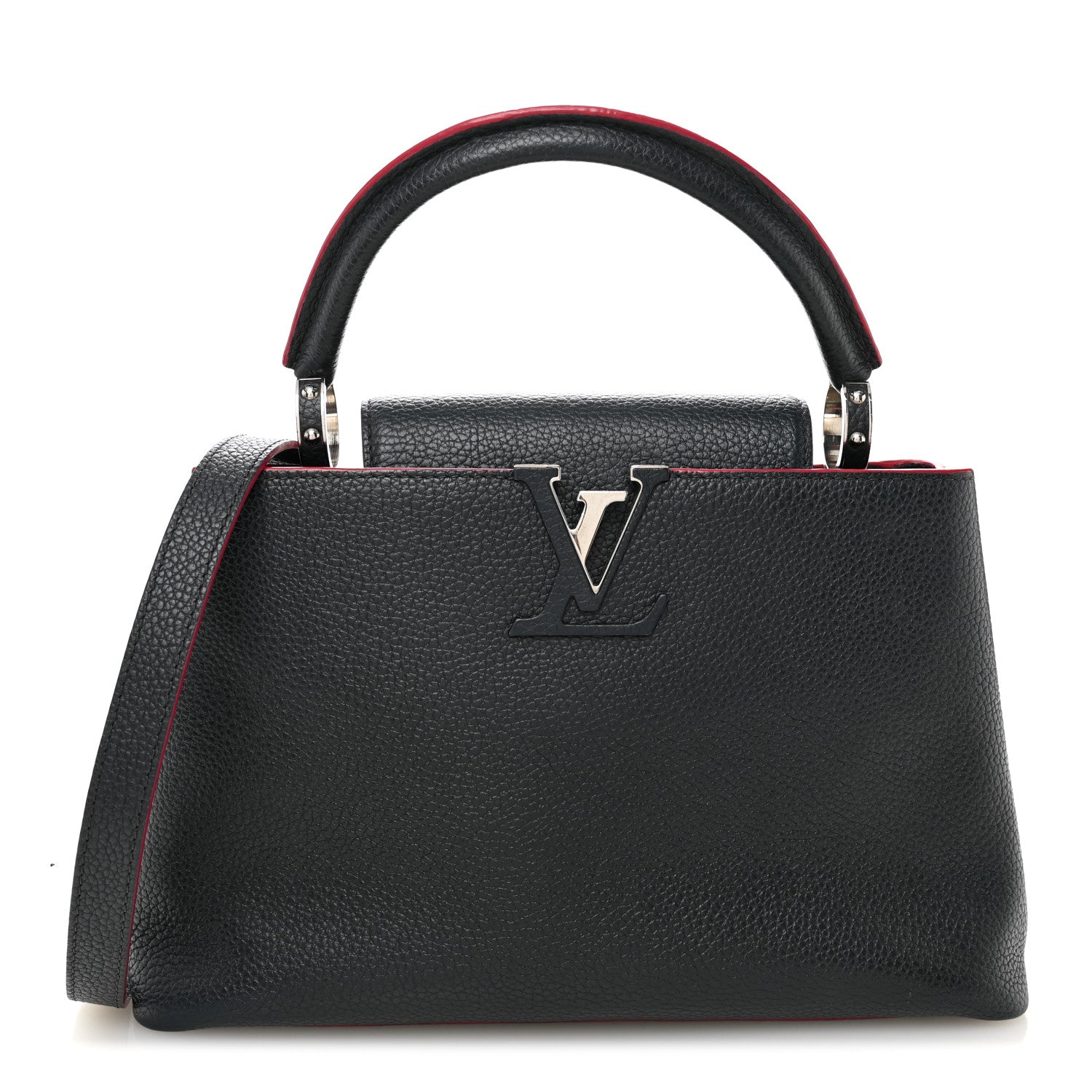 Louis Vuitton Taurillon Capucines PM Cobalt Fuchsia 1 of 9