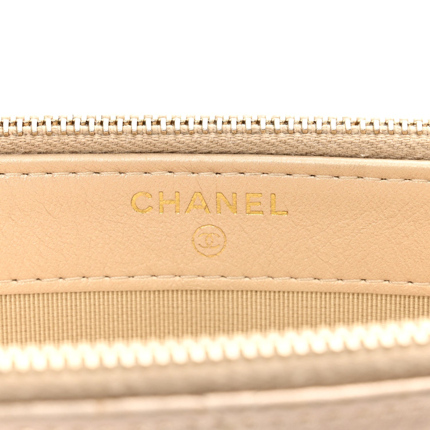 Chanel Metallic Lambskin Quilted Small Clutch With Chain Gold 8 of 12