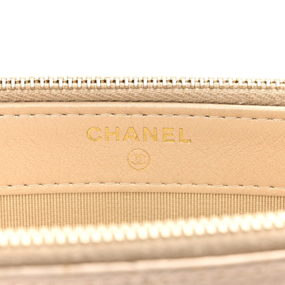 Chanel Metallic Lambskin Quilted Small Clutch With Chain Gold 8 of 12