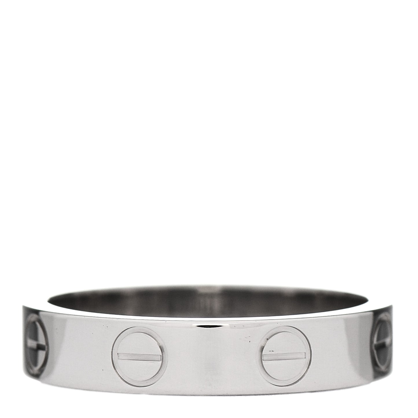 18K White Gold 3.5mm LOVE Wedding Band Ring 49 5
