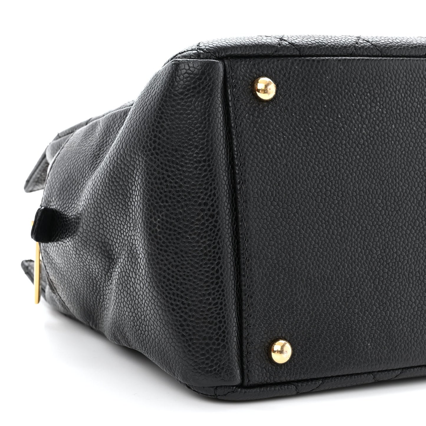Caviar Quilted Petit Timeless Tote PTT Black