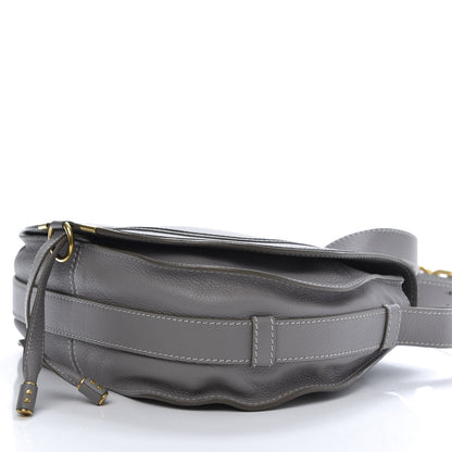 Chloe Calfskin Medium Marcie Round Crossbody Bag Cashmere Grey 6 of 11