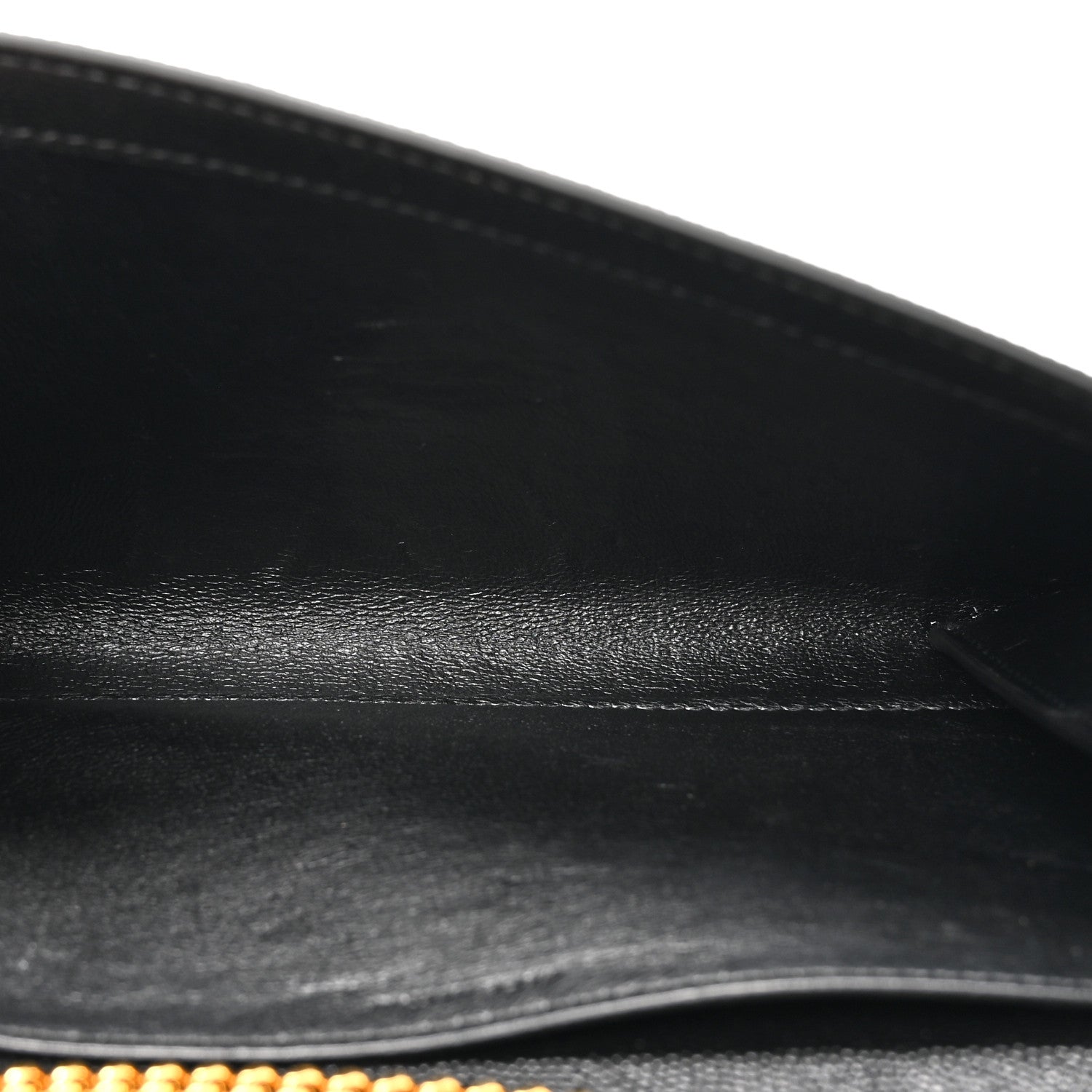 Saint Laurent Grain De Poudre Uptown Chain Wallet Black 5 of 11