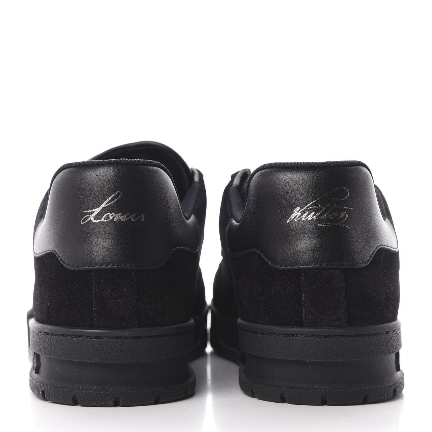 Louis Vuitton Suede Uniform Sneakers 9.5 Black 6 of 10