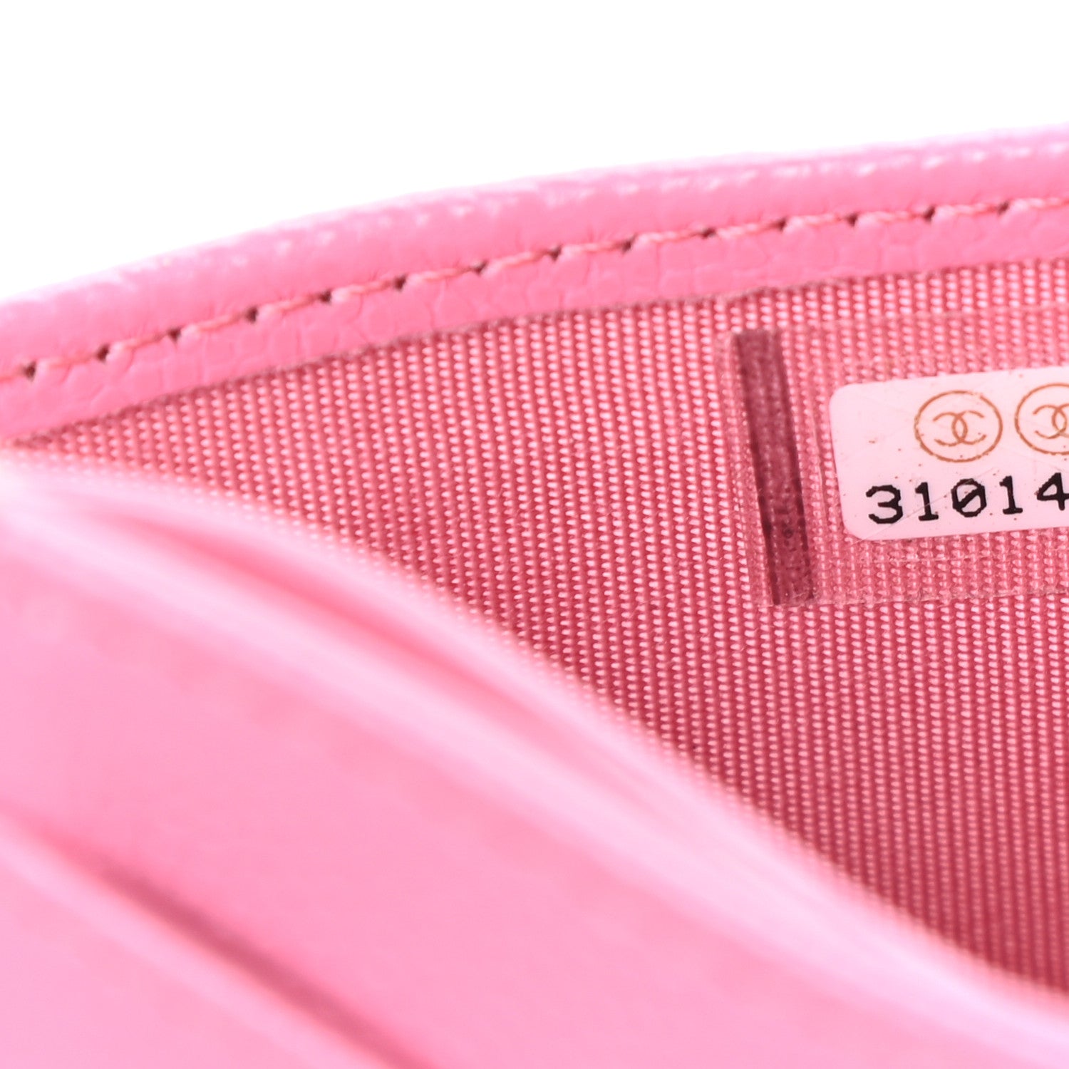 Chanel Caviar Quilted Card Holder Pink 8 of 8