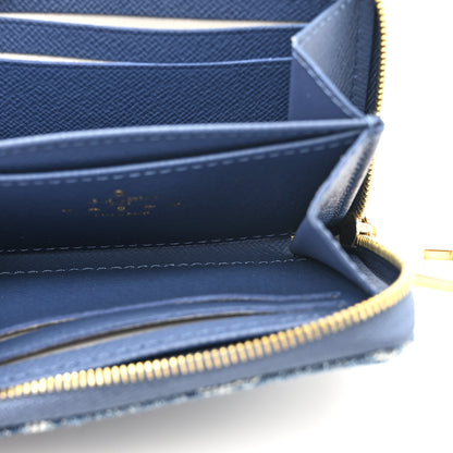 Louis Vuitton Denim Monogram Zippy Coin Purse Blue 6 of 8