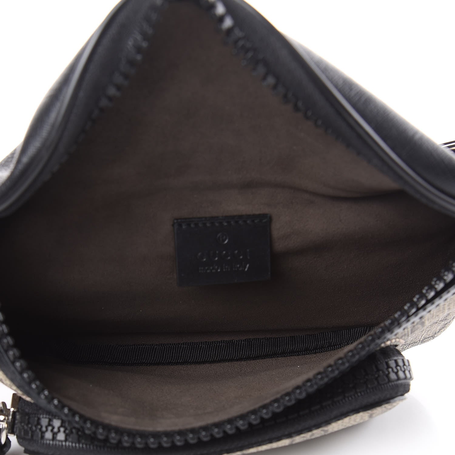 Gucci GG Supreme Monogram Belt Bag Black 5 of 8