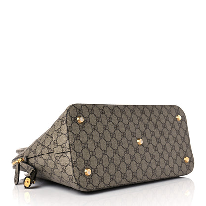 Balenciaga X GUCCI GG Supreme Monogram Medium Ville Top Handle Beige Ebony 4 of 14