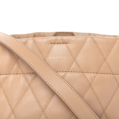 Givenchy Lambskin Quilted Mini GV Bucket Bag Beige Camel 10 of 10