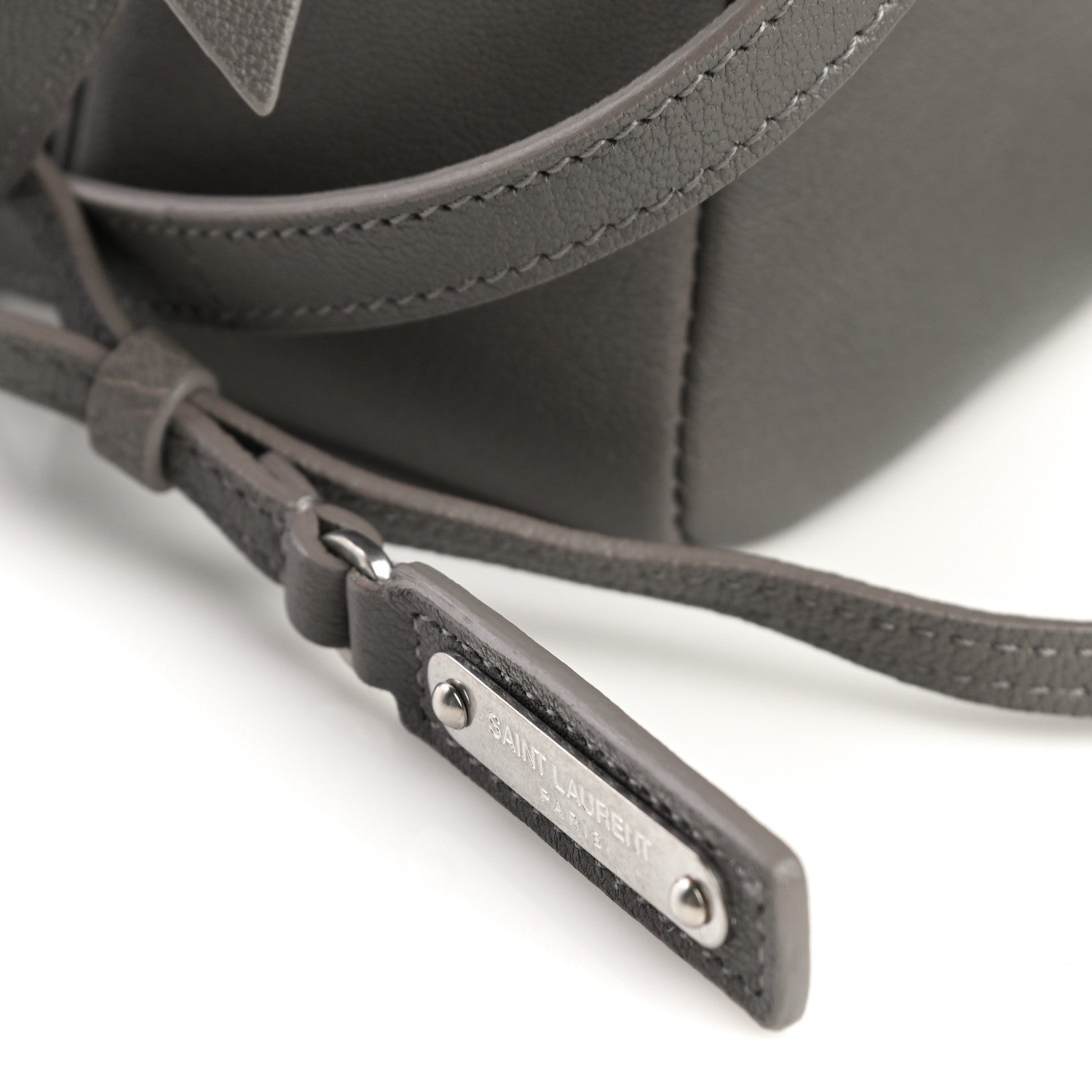 Saint Laurent Lambskin Monogram Small Lou Camera Bag Asphalt 11 of 13