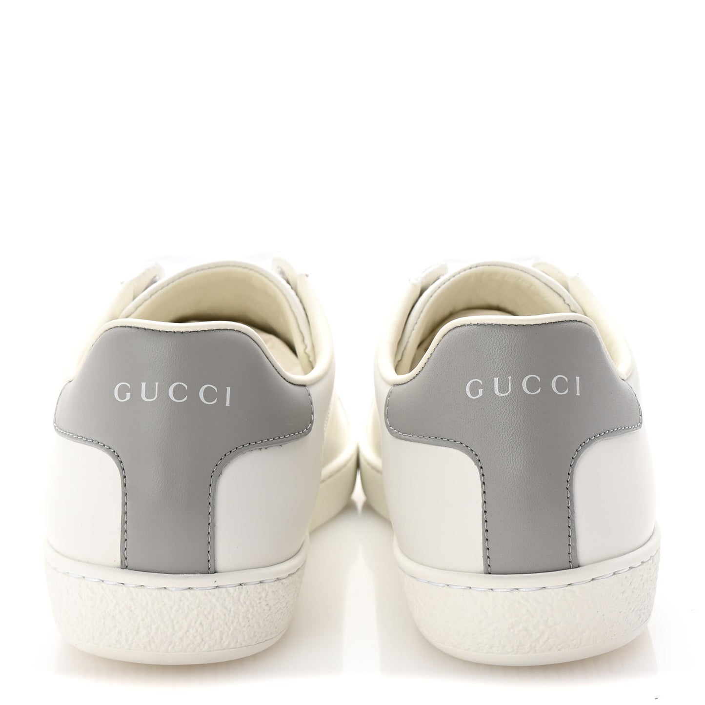 Calfskin Interlocking G Perforated Womens Ace Sneakers 39 White Grey Sky