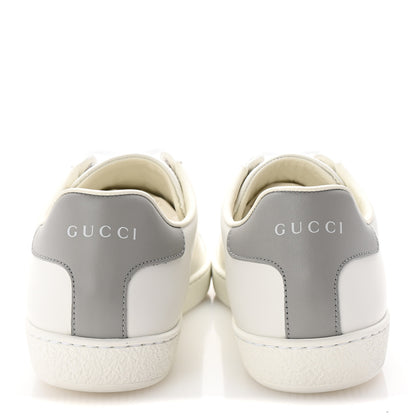 Gucci Calfskin Interlocking G Perforated Womens Ace Sneakers 39 White Grey Sky 6 of 11