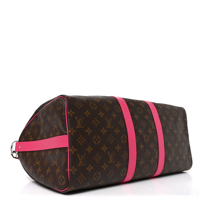 Louis Vuitton Monogram Keepall Bandouliere 45 Pondichery Pink 3 of 8