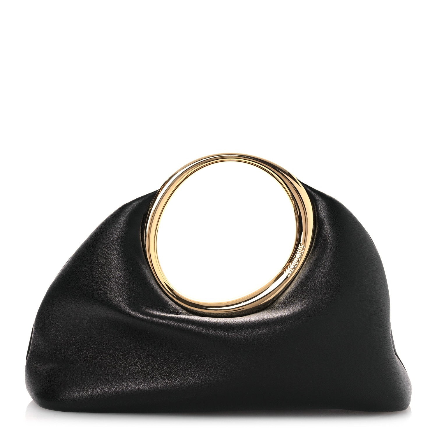 Jacquemus Lambskin Le Petit Calino Ring Top Handle Bag Black Black 1 of 9