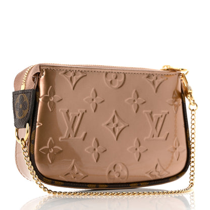 Louis Vuitton Metallic Vernis Mini Pochette Accessories Rose Gold 3 of 7